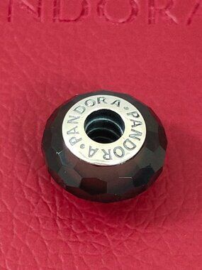 Pandora Red Fascinating Faceted Murano Glass Charm Bead S925 ALE